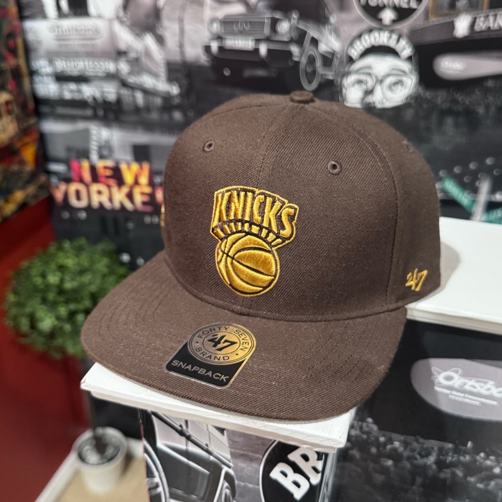 47 Brand Brown and Black Snapback Hat